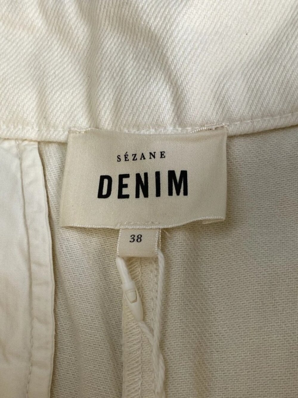 Sezane Women's Wallace Shorts Ecru Size US 6 High-Waisted Stitched Pleats Flared - Picture 5 of 14